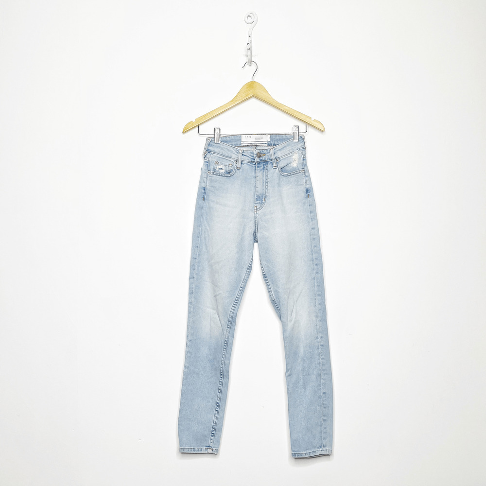 IRO Thila Jean Skinny High Rise light blue cotton stretch Womens 25